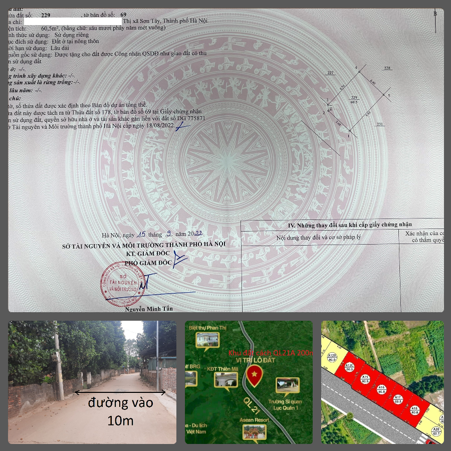 VL A15 | Vĩnh Lộc | Đất Nền Hoà Lạc - Sơn Tây